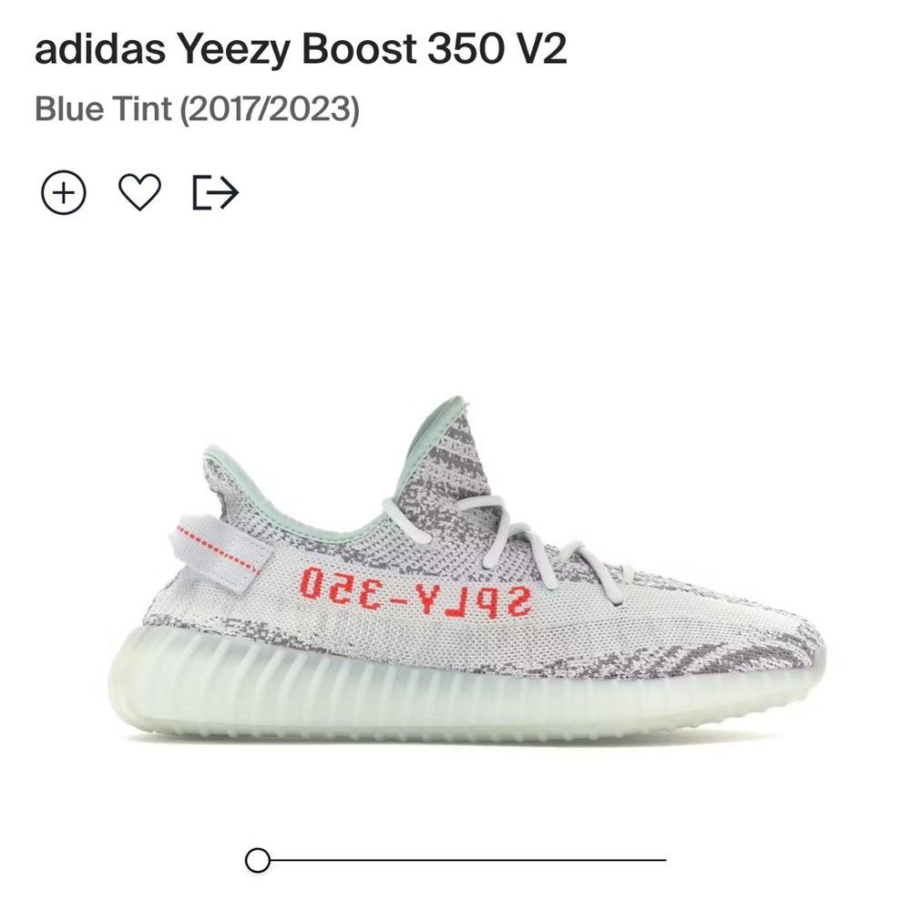 Adidas Yeezy Boost 350 blue tint
